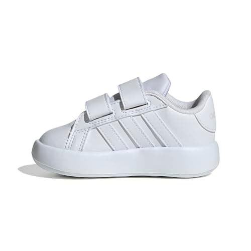 Image of adidas Unisex Baby Grand Court 2.0 Shoes Kids, Cloud White/Cloud White/Grey, 7 UK Child