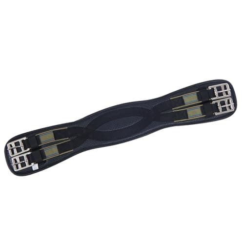 Image of Kincade Anti-Chafe Shaped Elastic Dressage Girth, Black, 55cm/22"