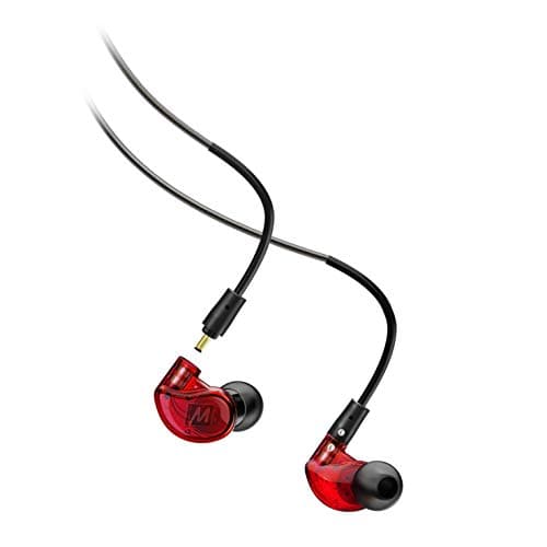Image of MEE audio - M6 PRO 2nd Generation Universal-Fit Noise-Isolating Musicians' in-Ear Monitors with Detachable Cables - Red
