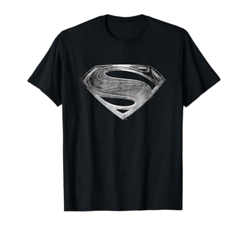 Image of Zack Snyder's Justice League Superman Symbol Black Suit T-Shirt