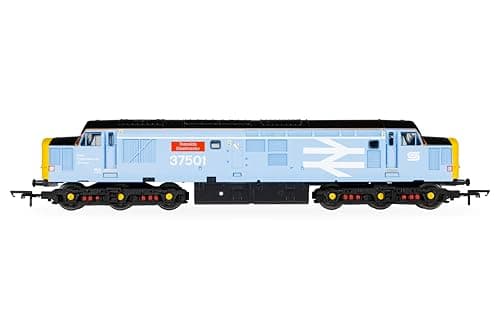 Image of Hornby R30545 RailRoad Class 37 'Teesside Steelmaster' 37501, OO Gauge, DCC Ready, 1:76 Scale, Rail Operations Group Blue Livery Locomotive Model Railway