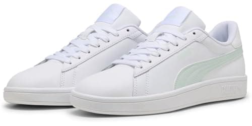 Image of PUMA Unisex Smash 3.0 L Sneaker, White-Peaceful Blue, 10.5 UK