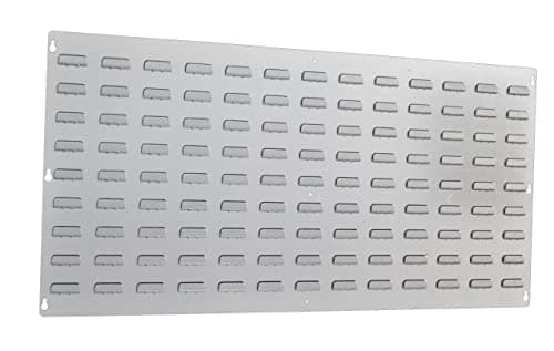 Image of Rhino Tuff Bin Landscape Louvre Panel - 915mmw x 457mmh Galvanised Steel Storage Rack for Wall Mounting Plastic Parts Bins
