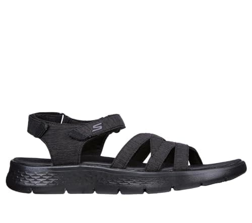 Image of Skechers Women's GO Walk Flex Sandal, Black Textile, 3 UK