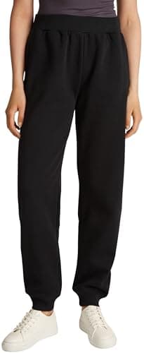 Image of Calvin Klein Women’s Raised Embroidery CK Regular Fit Jogging Bottoms, Black (Ck Black), M