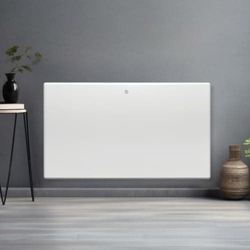Image of Futura 1500W White Electric Radiator Heaters for Home, Bathroom Safe Electric Heater Setback Timer Lot 20 & Advanced Thermostat Control Wall Mounted or Floor Standing Low Energy Panel Heater