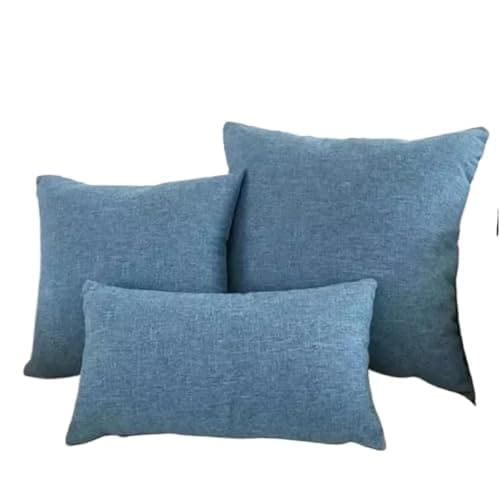 Image of CQAHDSEVF Throw Pillow Cases, Sofa Pillow Covers Multicolor Multiple Sizes Solid Cushion Cover Home Decorative Throw(Kd-02,50 x 30 cm (Pack of 1))