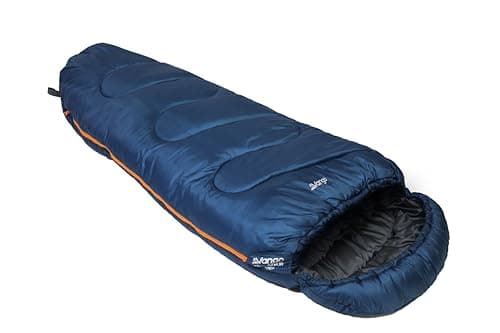 Image of Vango Atlas Junior 2 Season Mummy Sleeping Bag, 8.5 TOG Rating, Junior Size, with Polair Shell and Lining