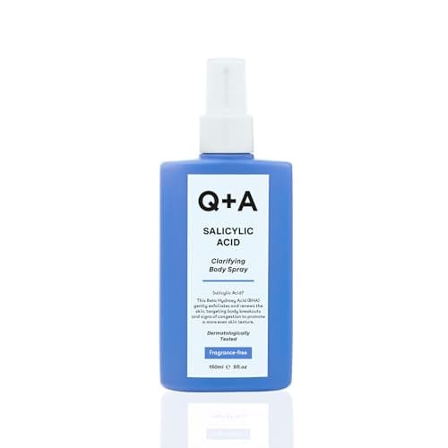 Image of Q+A Salicylic Acid Body Spray (150ml), Clarifying Body Mist, Exfoliating Spray with Succinic Acid and Aloe Vera, Targets Breakouts, Smoothes and Calms, Vegan and Cruelty Free