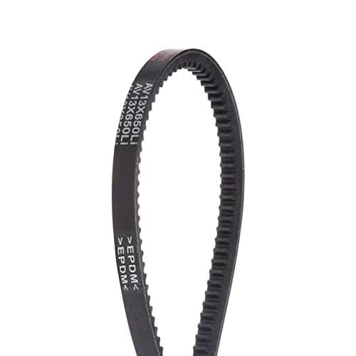Image of sourcing map 13x650 Cogged V-Belts AX Section Drive Raw Edge Belt 650mm Inner Girth 13mm Width 8mm Thickness EPDM for Power Transmission