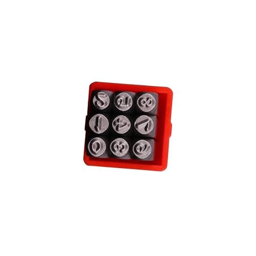 Image of Professional 3mm Steel Letter Number Stamper Metal Handle Leather Punches Carving Tool for Leather Craft Jewelry Making Metal Letter Punches for Craft
