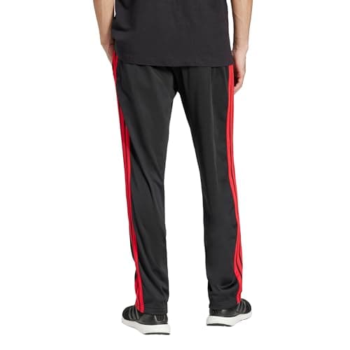 Image of Adidas Mens 3-Stripes Tricot Open Hem Track Pants, Collegiate Green, Medium Tall
