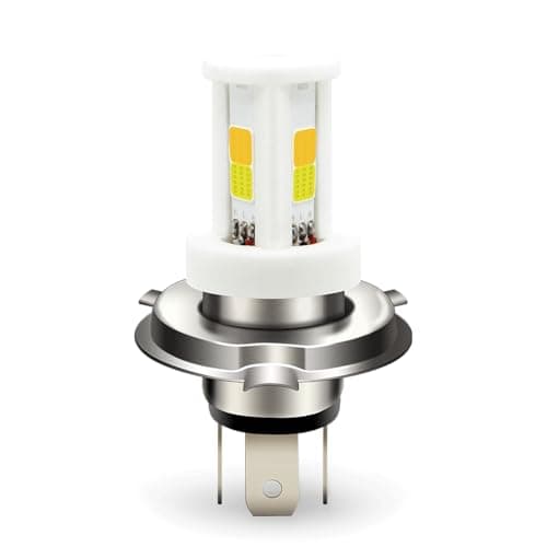 Image of SOFOC H4 Bulb 12V 24V 9003 HB2 LED Motorcycle/Car Headlight White+Yellow Dual Beam Switchable Freely 10-80V AC/DC Compatibled 2000LM 15W 1Pcs