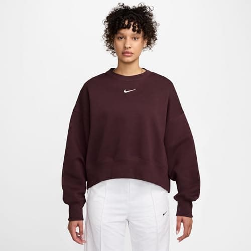 Image of Nike Sportswear Phoenix Fleece Oversized Crew Neck Sweatshirt for Women, DQ5761