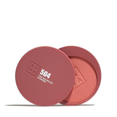 Image of 3INA MAKEUP - The No-Rules Powder 504 - Nude brown 3-in-1 Compact Powder with Hyaluronic Acid and Ceramides - Soft Formula
