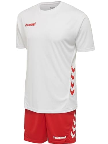 Image of hummel Men's Hmlpromo Duo Set Track Suit, White/True Red, XXL EU