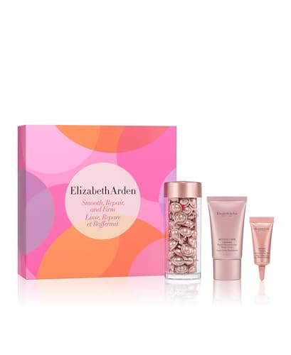 Image of Elizabeth Arden RETINOL + HPR CERAMIDE Smooth, Repair & Firm, 60 Capsules Gift Set, anti-aging skincare for smoothing fine lines & wrinkles, luxury gifting for women