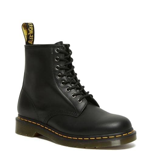 Image of Dr. Martens Unisex Kids Dr Martens 1460 Nappa 11822002 Classic Boots, Black Nappa, 3 UK