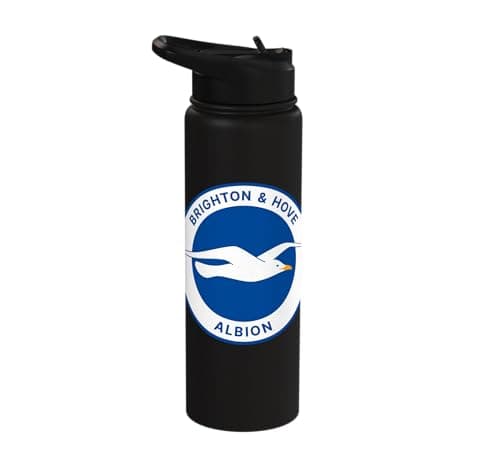 Image of Brighton FC Crest Stainless Steel Insulated Water Bottle
