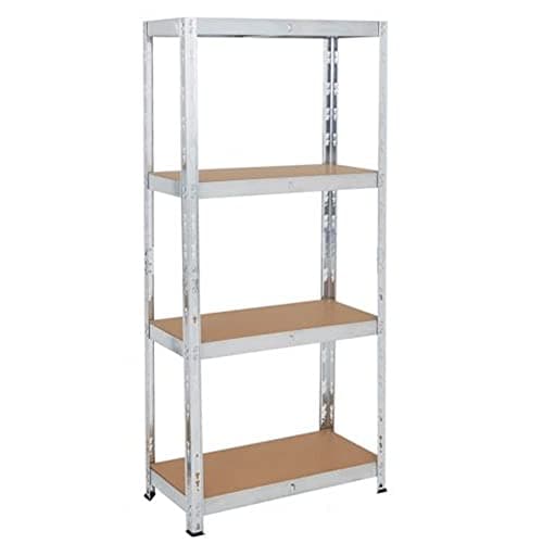 Image of TAHA ® (1500 x 750 x 300) mm heavy duty boltless metal steel 4 tier shelving shelves storage unit Industrial easy to assemble (150X75X30cm) 175KG Per Shelf