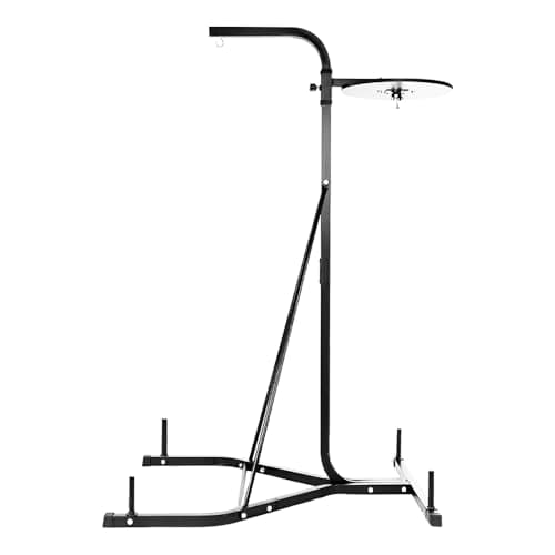 Image of MAXSTRENGTH Free Standing Boxing Punch Bag Stand with Speedball Platform, Adjustable Frame for 3ft/4ft Punch Bags & Speed Ball Training (Fram Only)