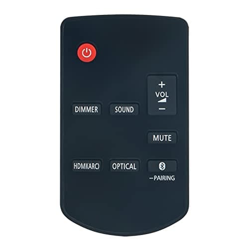 Image of VINABTY N2QAYC000123 Replacement Remote Control Compatible with Panasonic Compact Soundbar SC-HTB200 SC-HTB208 SC-HTB208EB-K SC-HTB200EB-K SC-HTB200EG-K SC-HTB208EBK SC-HTB200EBK SC-HTB200EGK