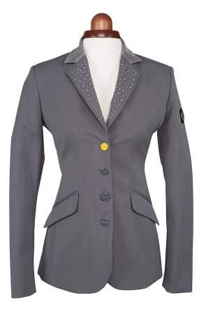 Image of Shires Aubrion Ladies Oaklawn Show Jacket in Grey, Horse Riding 28, Grey