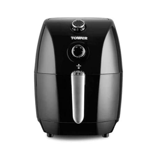 Image of Tower T17025 Vortx Compact Air Fryer with Rapid Air Circulation, 30-Minute Timer, 1.5L, 900W, Black