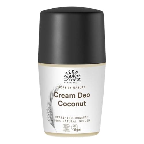 Image of Urtekram Cream Deo Coconut – 50 ml – Natural Deodorant with Organic Coconut Oil & Hyaluronic Acid, Certified Natural Cosmetics, Vegan & Gentle on Sensitive Skin