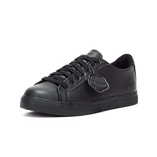 Image of Kickers Unisex Kids Tovni Lacer Low-Top Trainers | School Shoes, Black, 5 UK Child