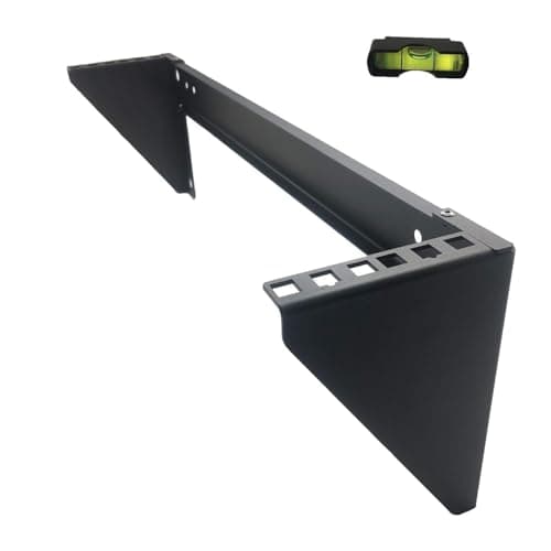 Image of JINGCHENGMEI 2U Heavy Duty Vertical Wall Mount Patch Panel Bracket - 125 lb Steel Rack Mount Bracket for 19 Inch Network, Server and Data Equipment (MFT-HVWRF2U)