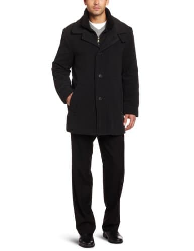 Image of Calvin Klein Men's Coleman Wool Blend Coat, Charcoal Solid, 36