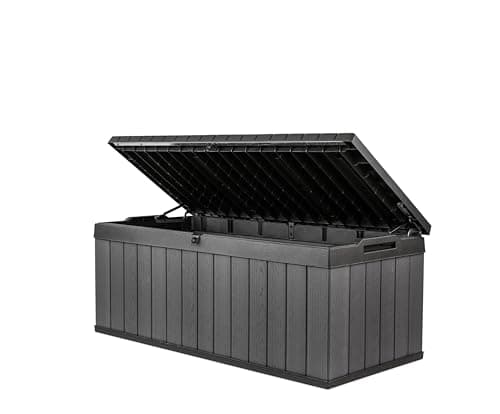 Image of Keter Darwin Outdoor Storage Box 380 L Grey