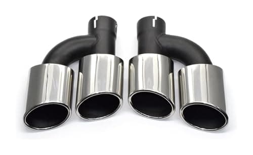 Image of Tail End Pipe For A3 A4 A5 A6 S4 S5 S6 S7 Nozzle Exhaust System Car Tail Muffler Tip Tailpipe End Pipes