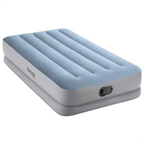 Image of Intex Twin Dura-Beam Comfort 64157 Air Bed with Fastfill USB Pump, Inflated Size: 99 cm x 191 cm x 36 cm, Black/Black