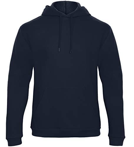 Image of B&C Unisex ID.203 50/50 Hooded Sweatshirt, Navy Blue, L. WUI24