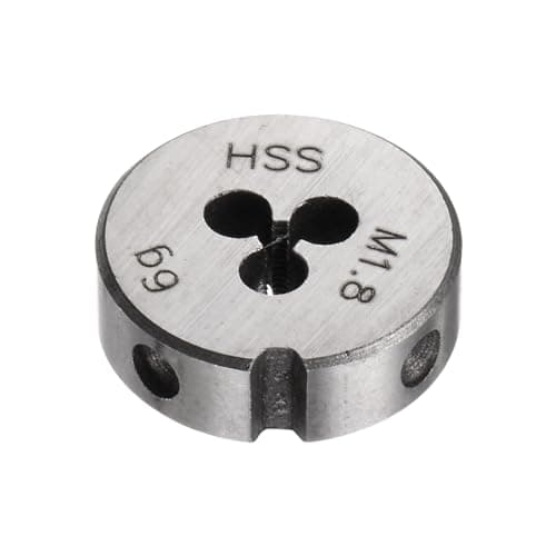 Image of sourcing map Round Threading Dies, Metric M1.8 x 0.35 Thread (Right Hand), High Speed Steel (HSS) Screw Cutting Die Repair Tool