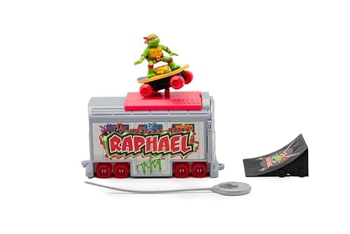 Image of Teenage Mutant Ninja Turtles 5" Switch Kick Subway Launcher - Raphael -Launch And Battle With Ninja Action - Ages 3+