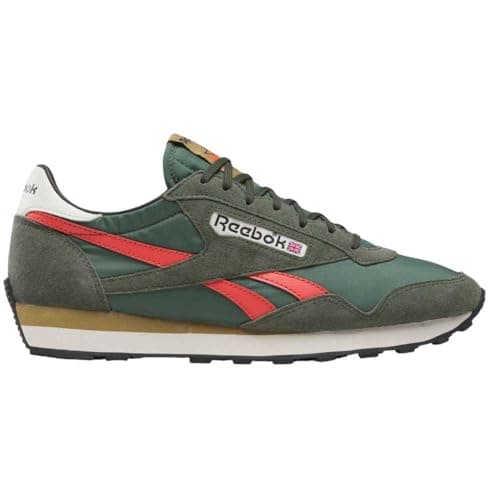 Image of Reebok Unisex Aztec II Trainers, Grit Green Semi Orange Flare Alabaster, 8 UK