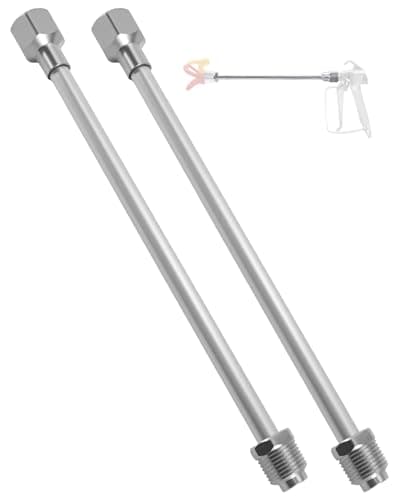 Image of 580437 12-Inch Sprayer Tip Extension Pole Compatible with Wagner Control Pro Titan ControlMax, Airless Paint Sprayer Tip Extension Accurate Painting Sprayer Accessory