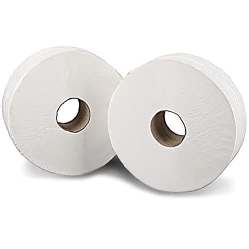 Image of 2Work 2-Ply Mini Jumbo Toilet Roll 200 Metres (Pack of 12) J26200VW