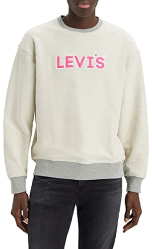 Image of Levi's Men's Relaxd Graphic Crew Sweatshirt, Headline Logo Mhg, L