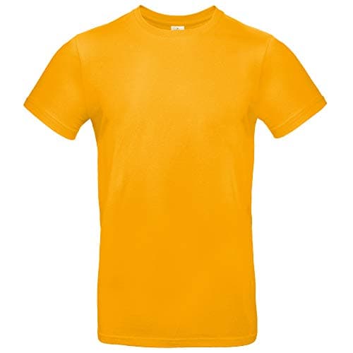 Image of B&C Men's #E190 Tee, Apricot, 2XL. TU03T