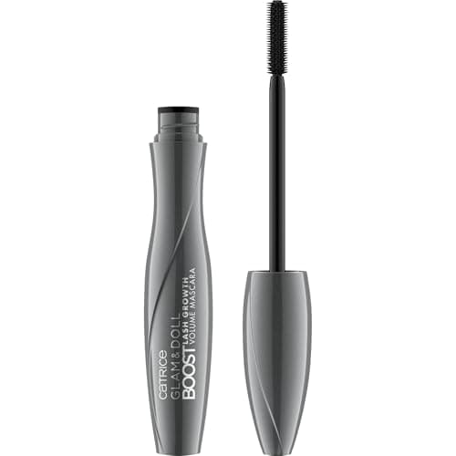 Image of Catrice Glam & Doll Boost Lash Growth Volume Mascara, Eyelash Growth, Fuller, Longer, Stronger, No. 010 Ultra Black, Black, Strengthening, Defining, Matte, Vegan, Oil-Free (8 ml)