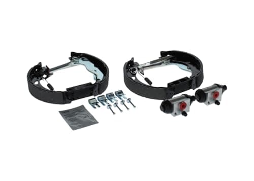 Image of Bosch KS666 Kit Super Pro - Rear drum brake kit - 1 pre-assembled set, 2 wheel brake cylinders, 4 brake shoes