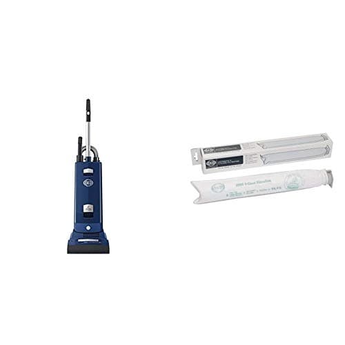 Image of SEBO 91506GB Automatic X7 Extra ePower Upright Vacuum Cleaner, 890 W, Dark Blue/Silver & Genuine Sebo Vacuum Cleaner Micro Hygiene Filter