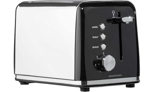 Image of Daewoo Black 2 Slice Toaster