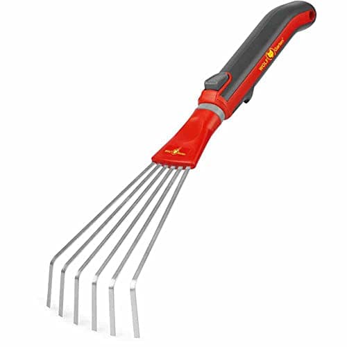 Image of Wolf-Garten LD-M/ZM 015 Small Fan Broom with Handle Red