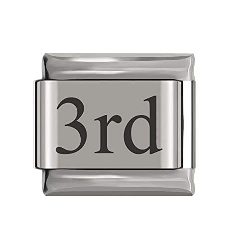 Image of Italian Charms Number Birthday Dates Days Charms fits all Classic 9mm Bracelets UK stock (3rd)