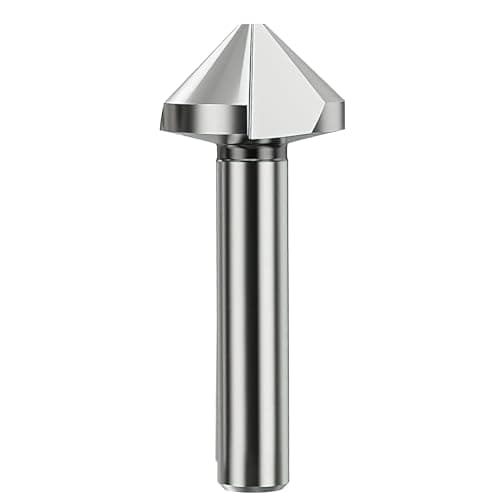 Image of Countersink Drill Bit HSS 6542 for KATSU 90 Degrees 25mm 3 Flute Chamfer Cutter for Dewalt Makita Bosch Metal Steel Wood Machine Tools High-Speed Steel Positioning Hexagonal Multi Flute Grinding